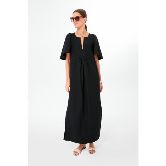 Tuckernuck Dresses & Skirts - Pomander Place by Tuckernuck Black Finley Flutter Sleeve Maxi Dress sz XXL NWT *